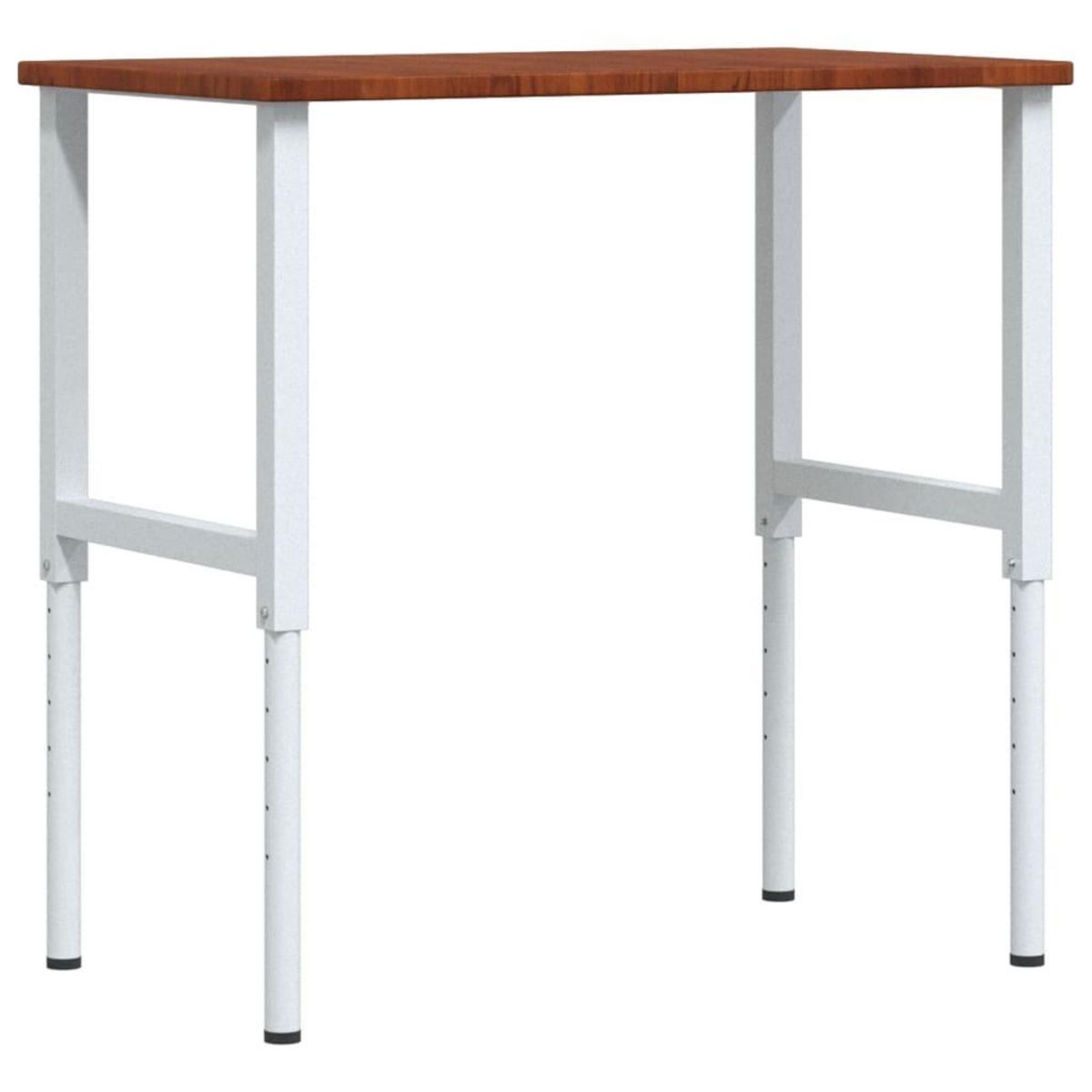 VIDAXL Etabli marron fonce bois de chene massif rectangulaire