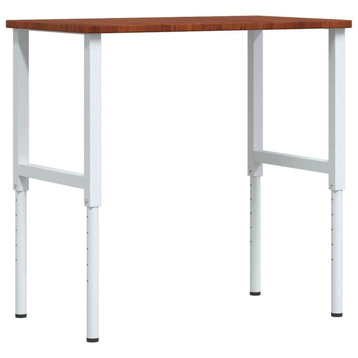 VIDAXL Etabli marron fonce bois de chene massif rectangulaire