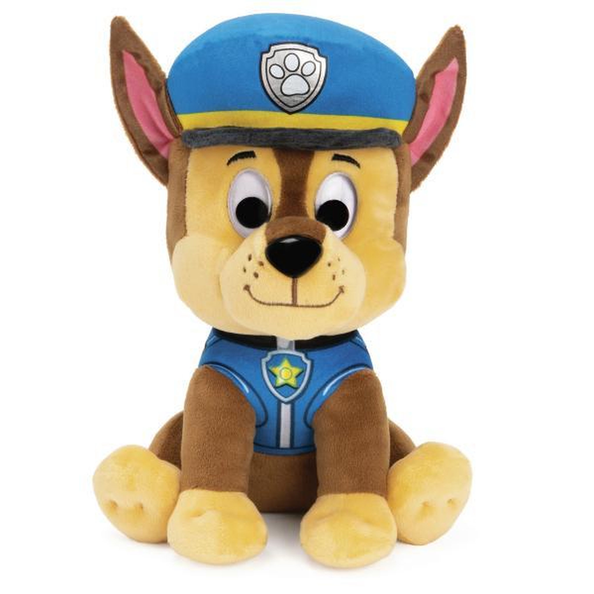 PAW PATROL Peluche Chase la Pat' Patrouille - PAW PATROL - 25 cm - Mixte - Marron - Enfant