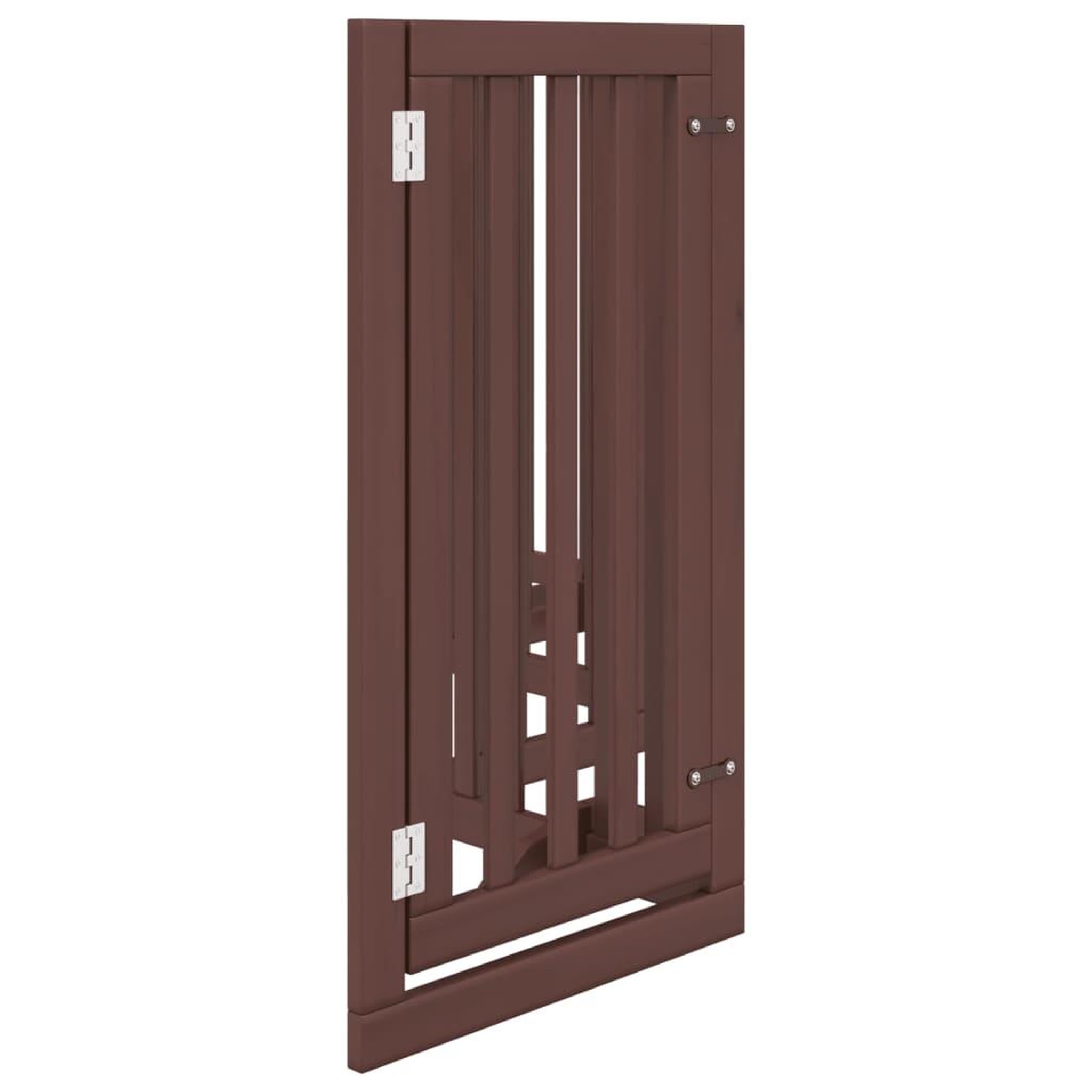 Voir la diapositive 5 : VIDAXL Barriere pour chiens avec porte 6 panneaux bois de peuplier