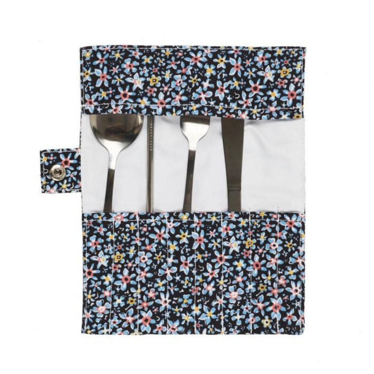 Paris Prix Coffret Bouteille & Couverts  Pochette  50cl Bleu