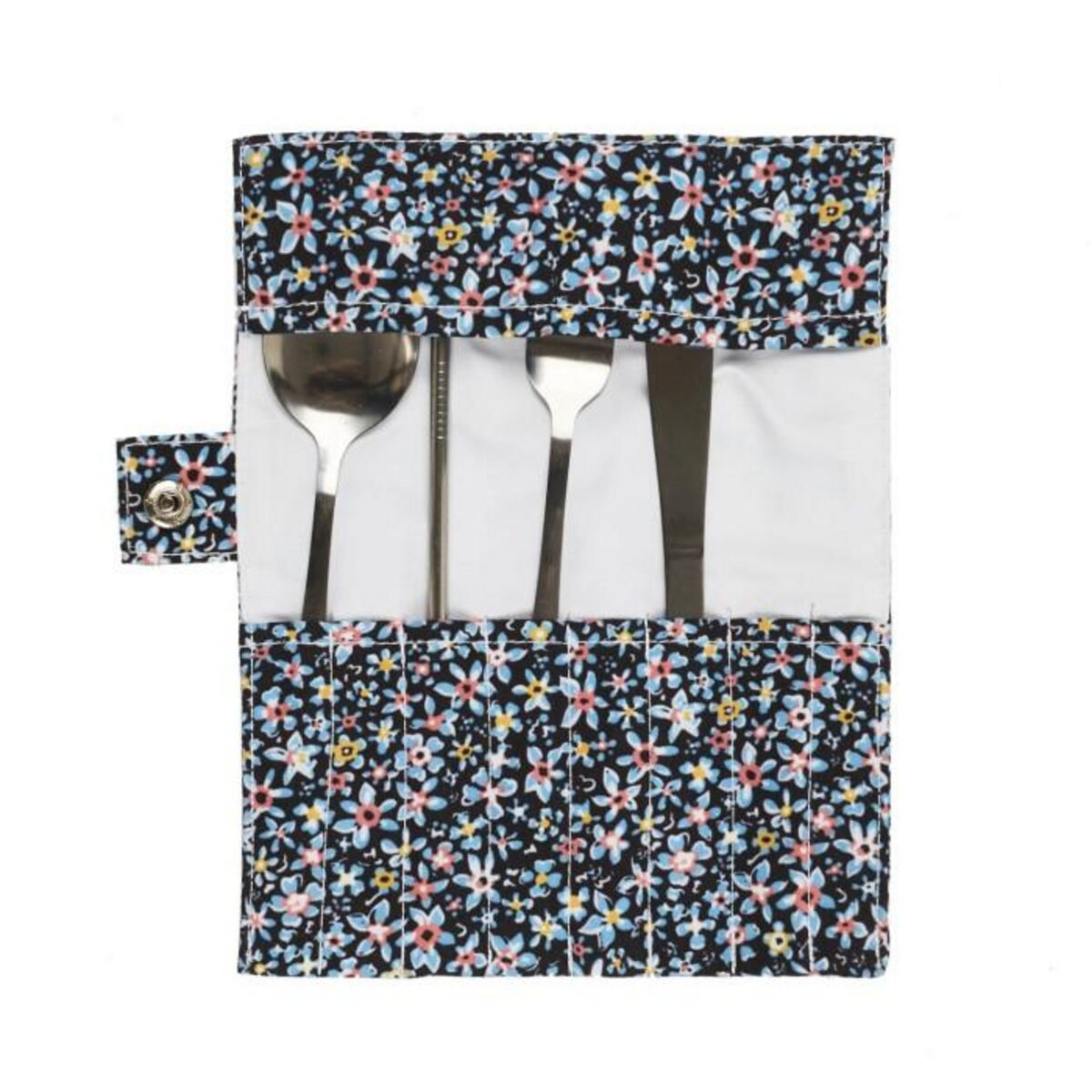 Paris Prix Coffret Bouteille & Couverts  Pochette  50cl Bleu