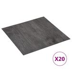 VIDAXL Dalles de plancher autoadhesives 20 pcs PVC 1,86 m^2 marron
