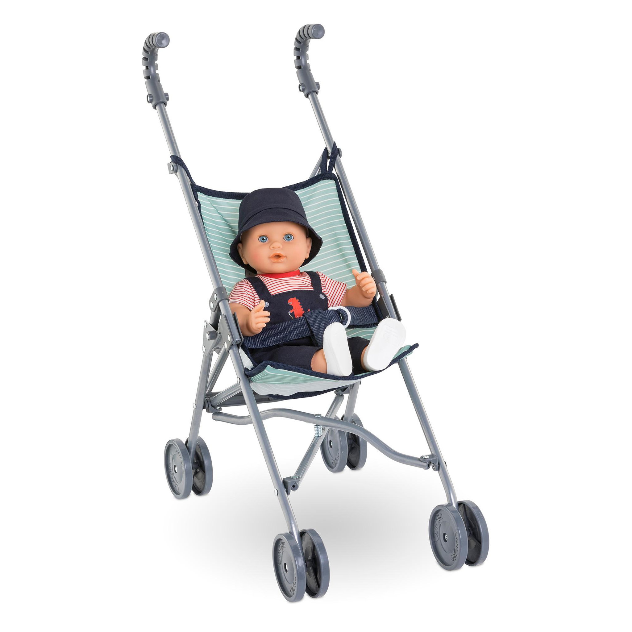 Voir la diapositive 2 : COROLLE Poussette Canne Sauge pour poupon 36/42/52 cm