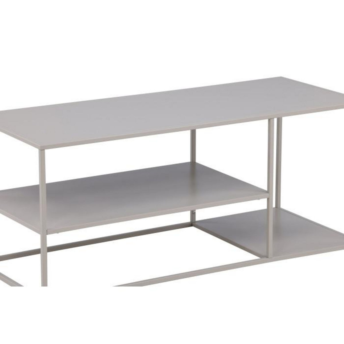 Paris Prix Table Basse Avec Étagères  Staal  120cm Beige