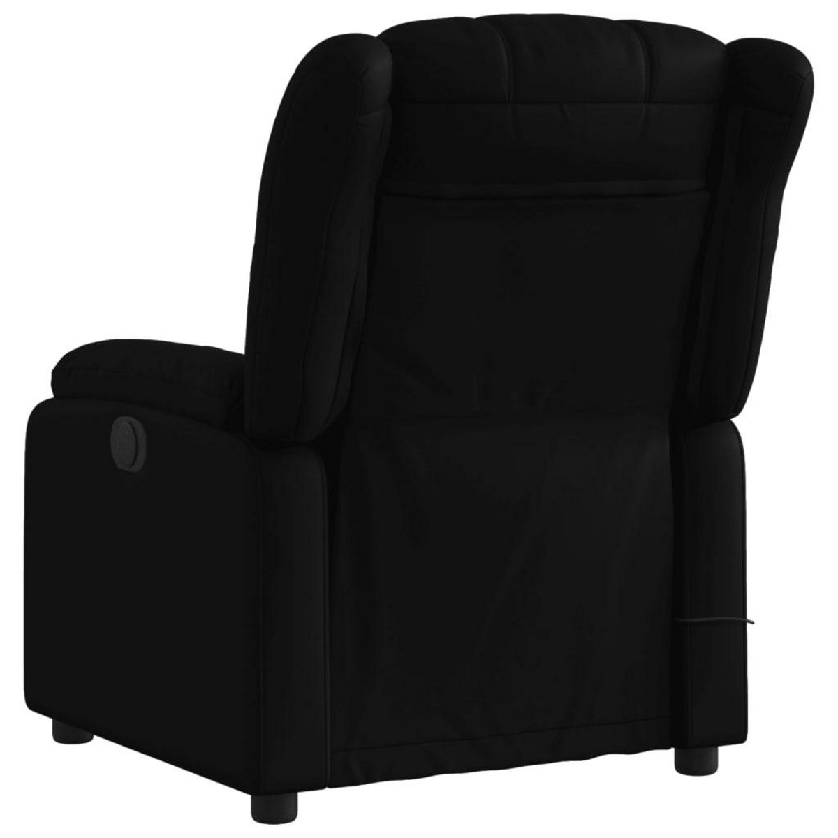 VIDAXL Fauteuil de massage inclinable electrique noir similicuir
