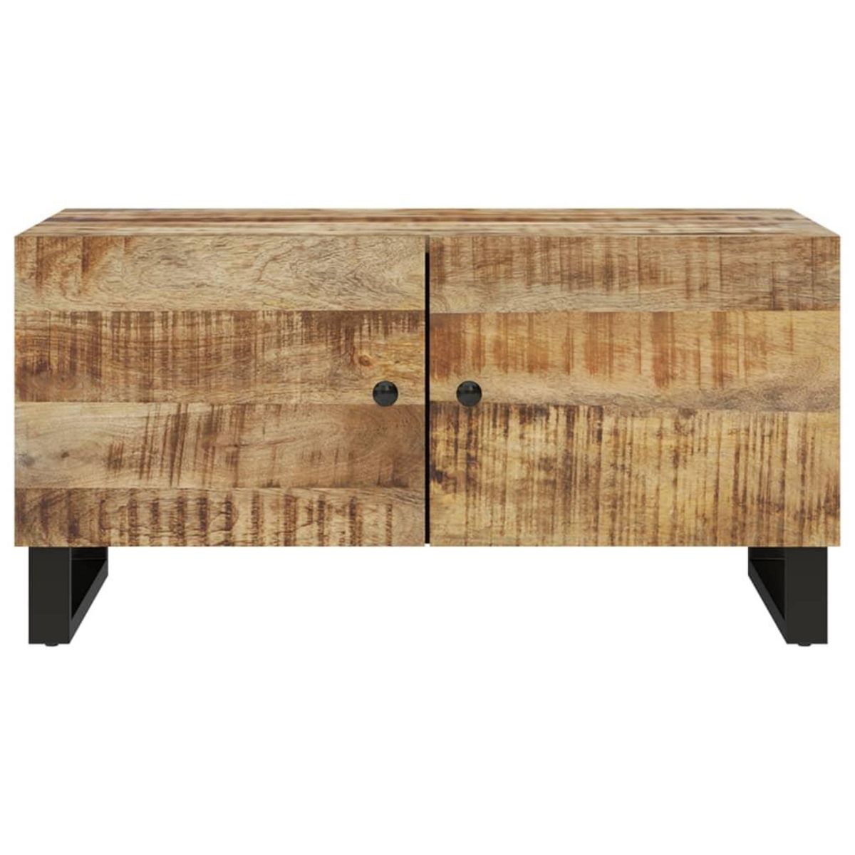 VIDAXL Table basse 80x50x40 cm Bois de manguier solide et d'ingenierie