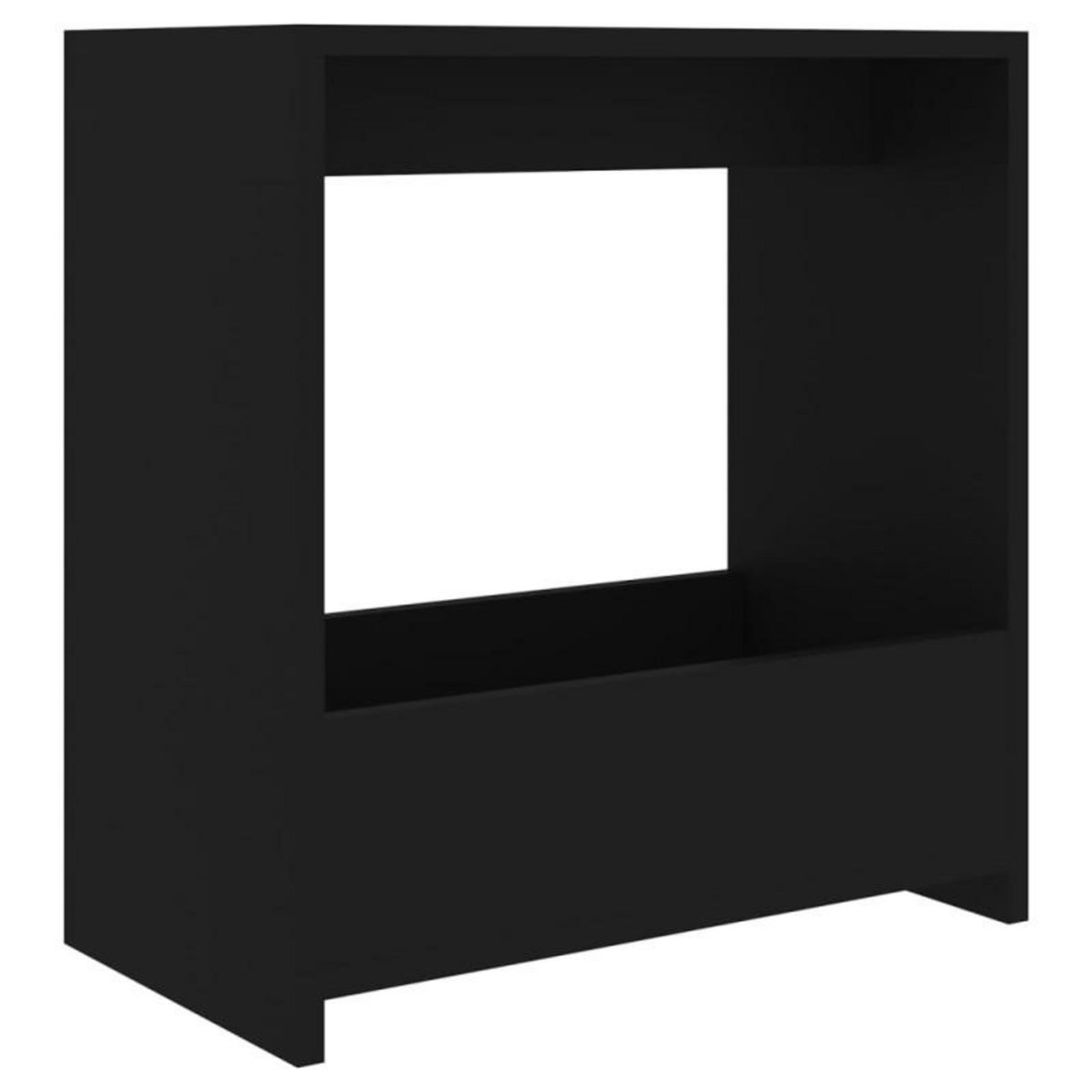 VIDAXL Table d appoint noir 50x26x50 cm bois d ingénierie