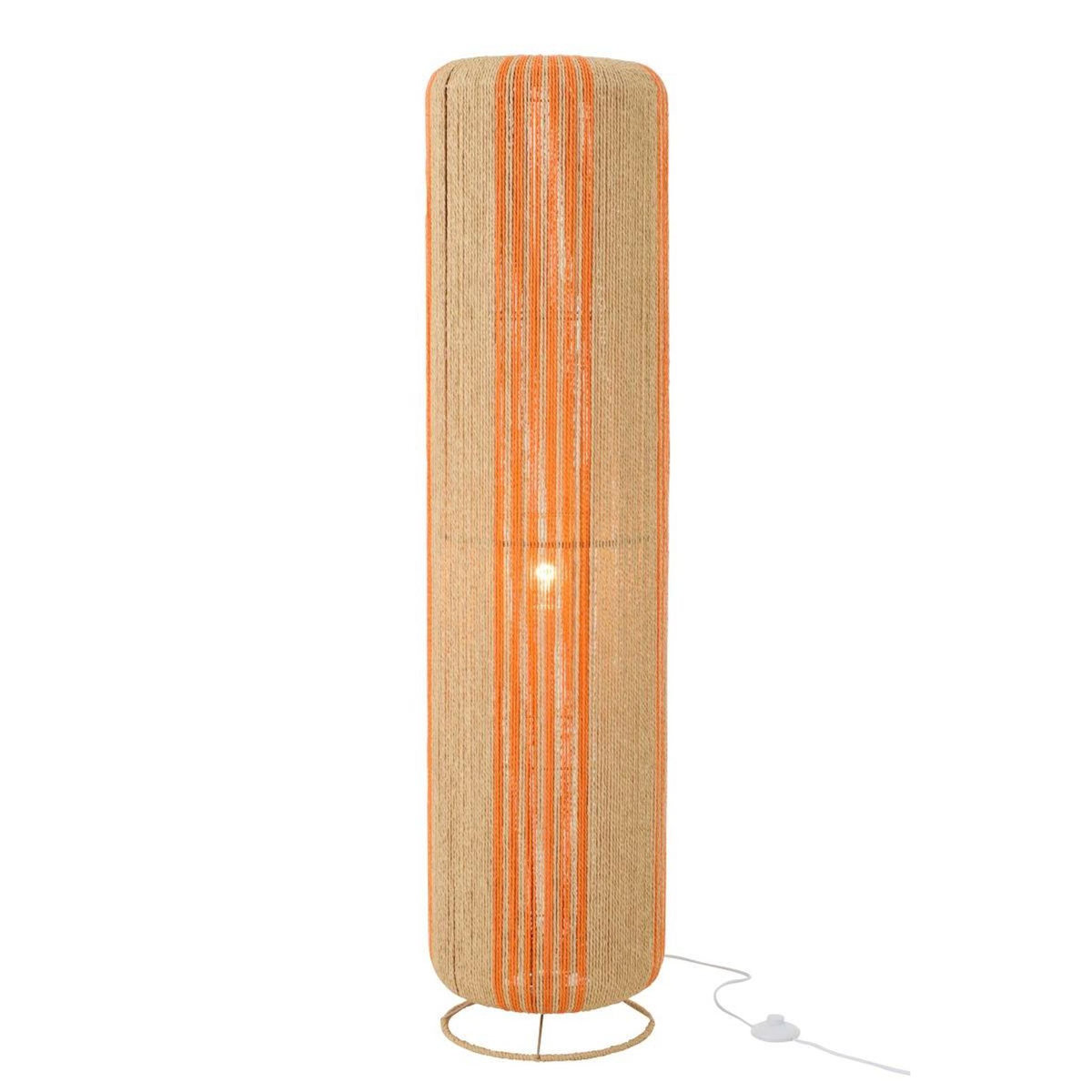 Paris Prix Lampadaire Corde  Chase  138cm Orange & Naturel
