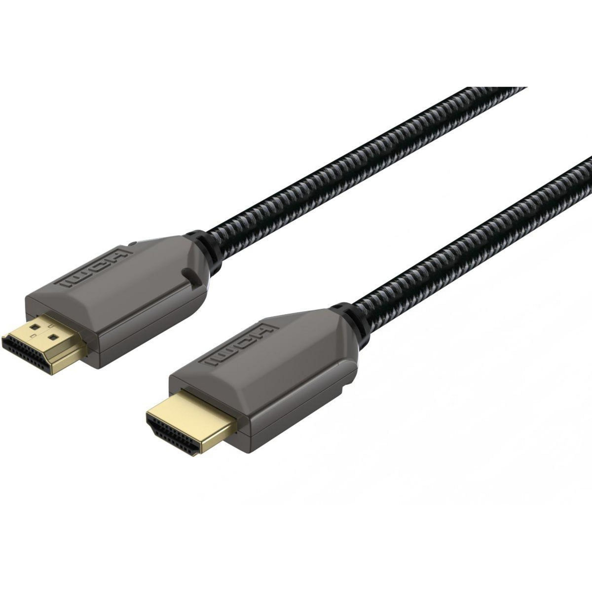 ADEQWAT Câble HDMI x2 HDMI 2.1 droit noir 1M5