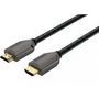 Voir la diapositive 3 : ADEQWAT Câble HDMI x2 HDMI 2.1 droit noir 1M5