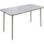 Voir la diapositive 1 : Habitat et Jardin Table jardin en métal  Bilbao  - 180 x 90 x 71 cm - Taupe