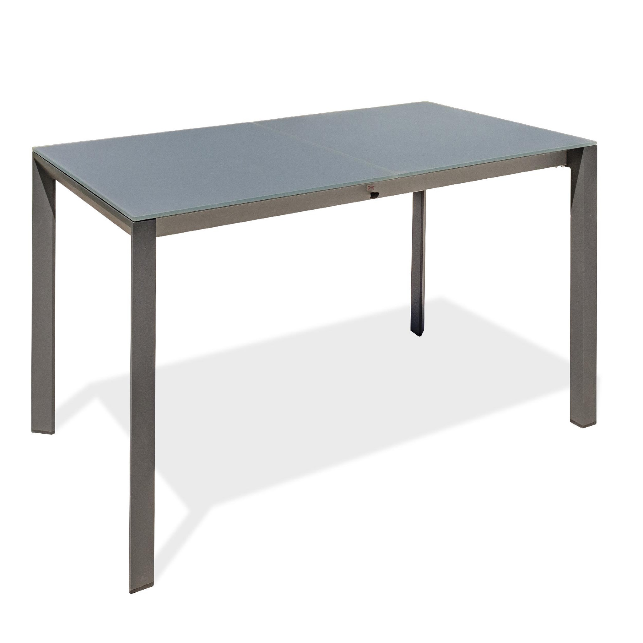 DCB GARDEN Table de jardin avec rallonge en HPL (8 places)