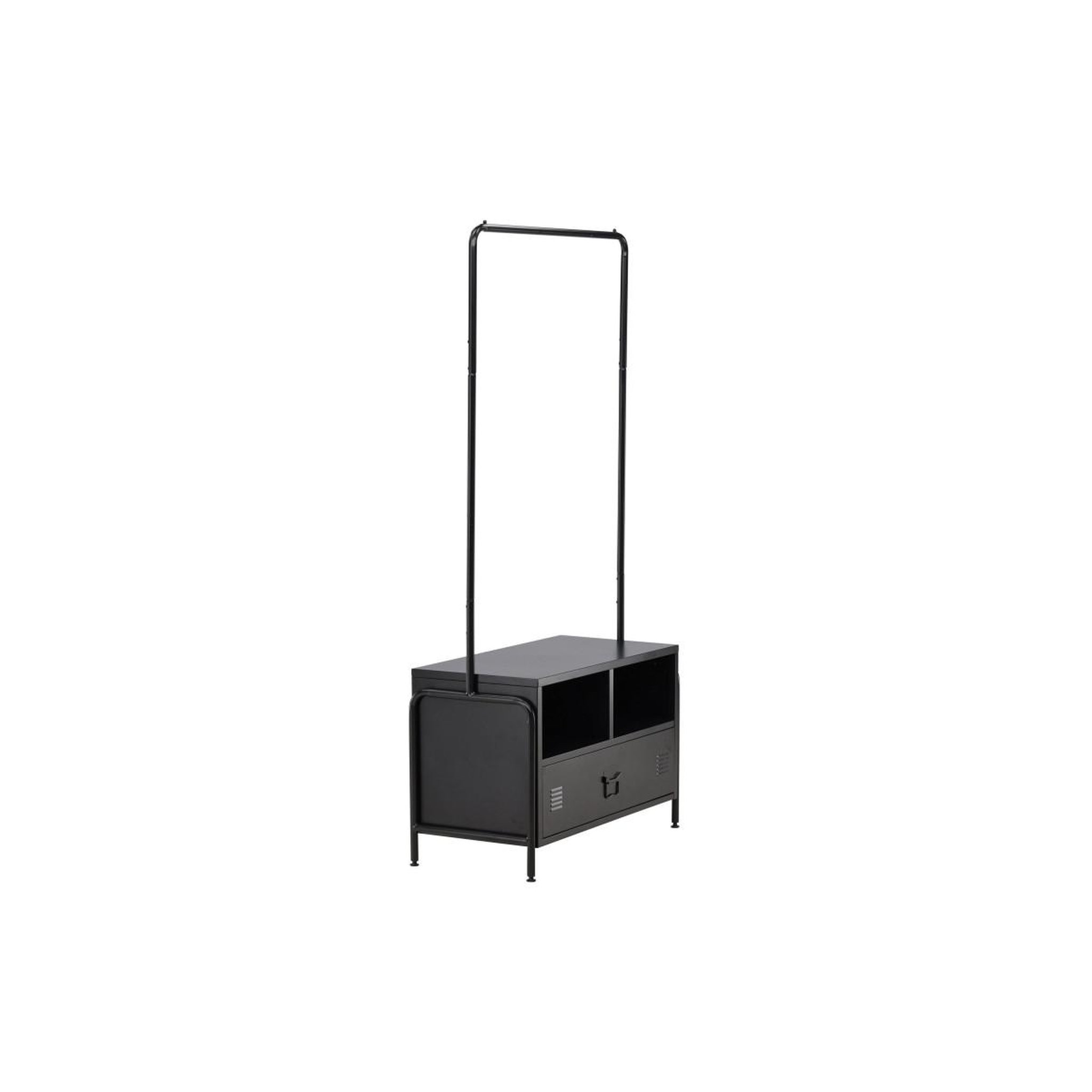 Voir la diapositive 2 : Paris Prix Portant à vêtement déco  quito  175cm noir