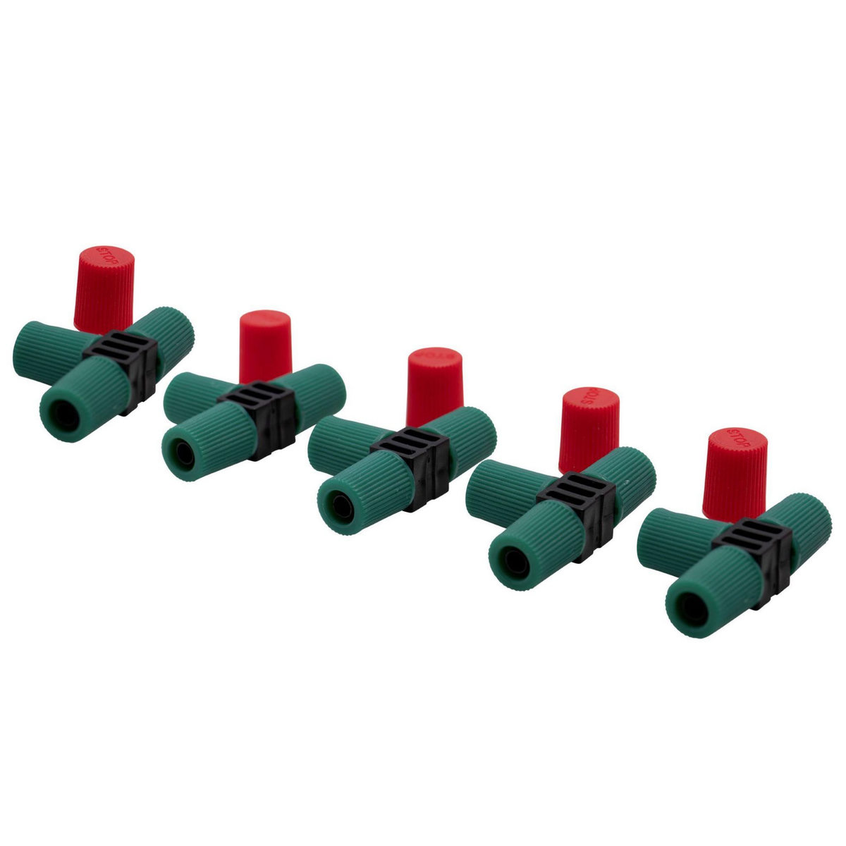 Jardibric Raccord 5 tés ø6mm avec 5 bouchons Extra