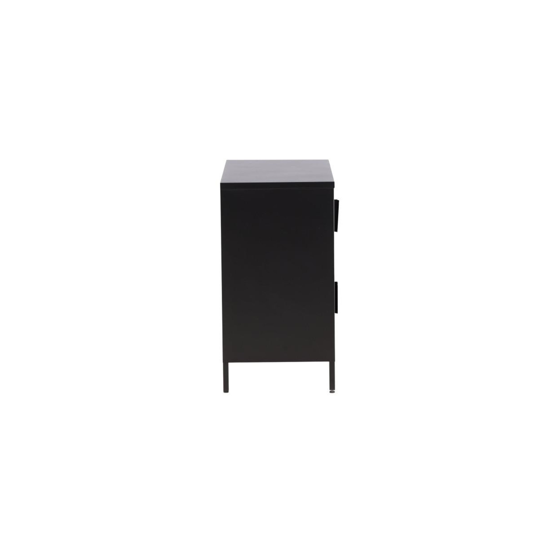 Voir la diapositive 4 : Paris Prix Buffet 4 portes en métal  nett  90cm noir