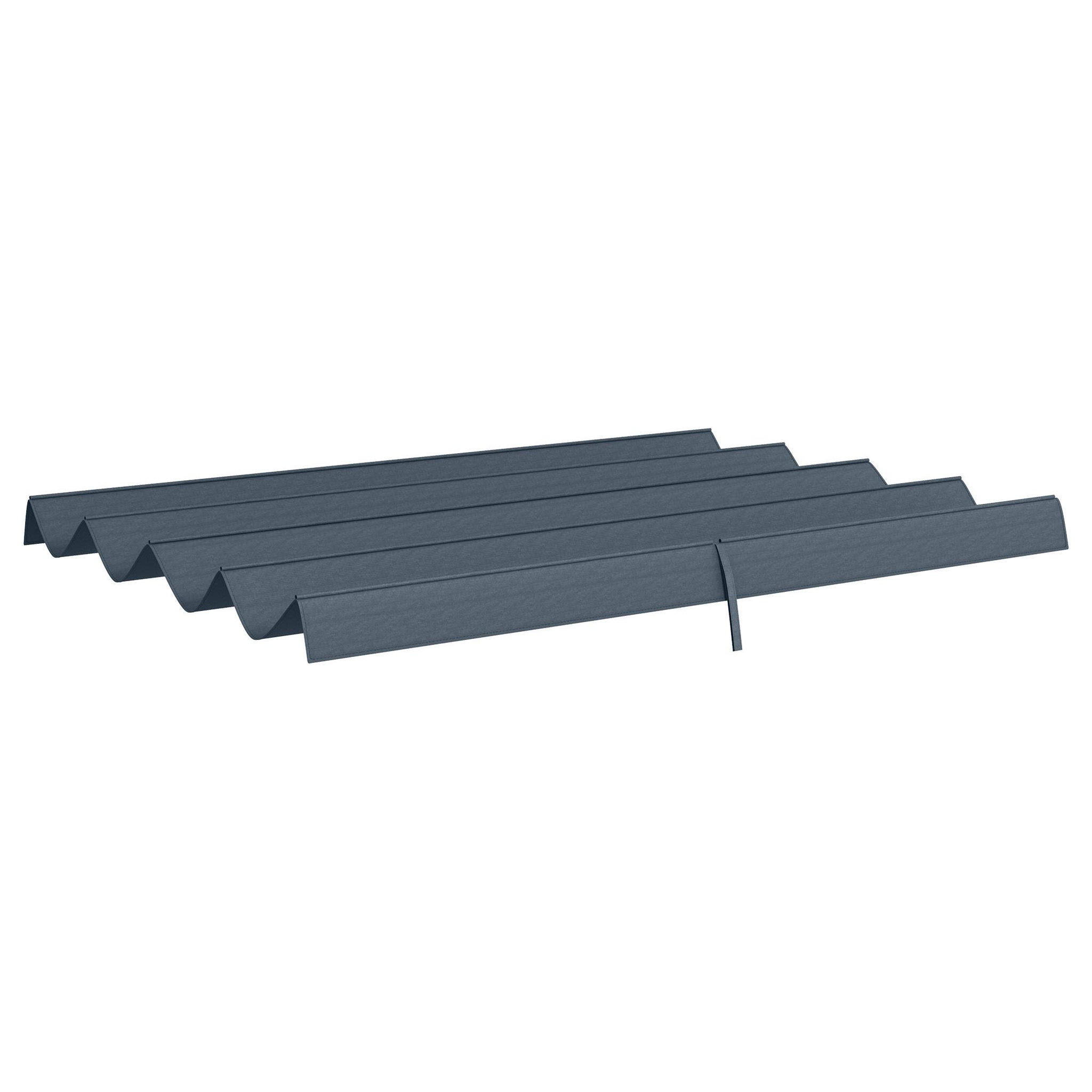 Voir la diapositive 4 : OUTSUNNY Toile de rechange pour pergola rétractable 3 x 2,15 m polyester haute densité 180 g/m² anti-UV30+ gris