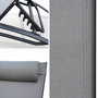 Voir la diapositive 5 : SWEEEK Duo de bains de soleil aluminium - Louisa Anthracite - Transats aluminium et textilène