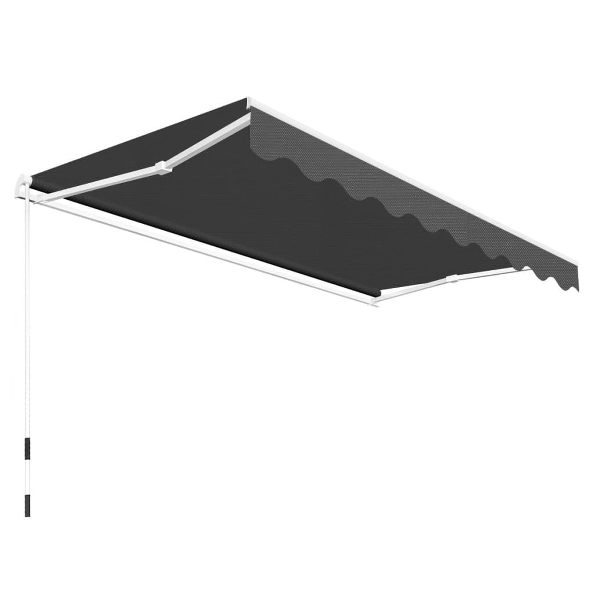 Voir la diapositive 3 : VIDAXL Auvent pliable manuel 300 cm Anthracite
