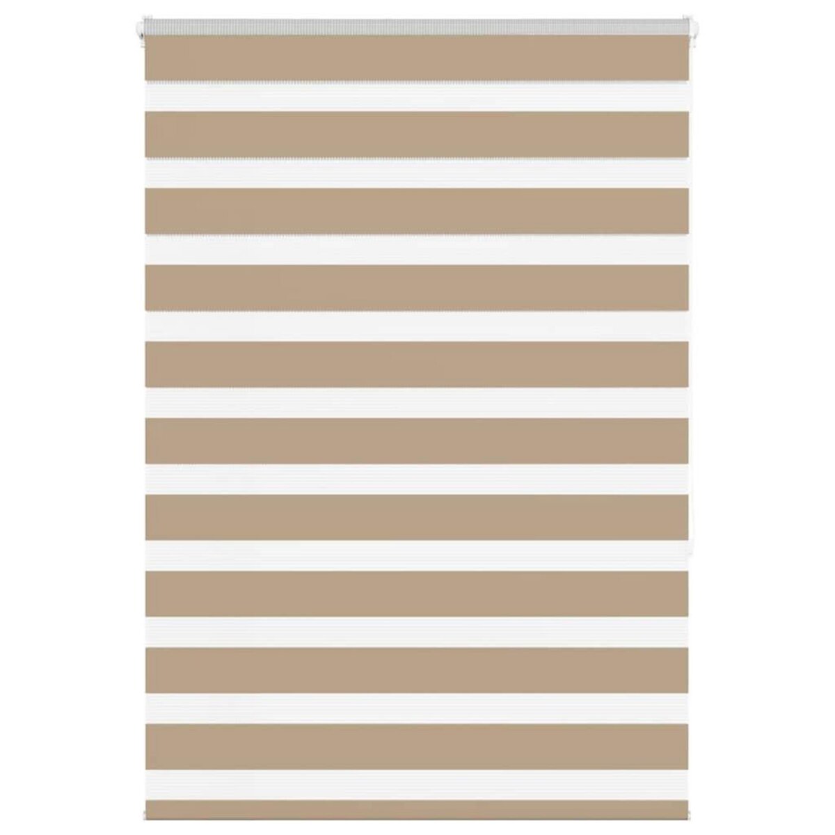 VIDAXL Store zebre marron sable largeur du tissu 110,9 cm polyester