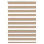 VIDAXL Store zebre marron sable largeur du tissu 110,9 cm polyester