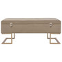 Voir la diapositive 3 : VIDAXL Banc avec compartiment de rangement 105 cm Beige Velours
