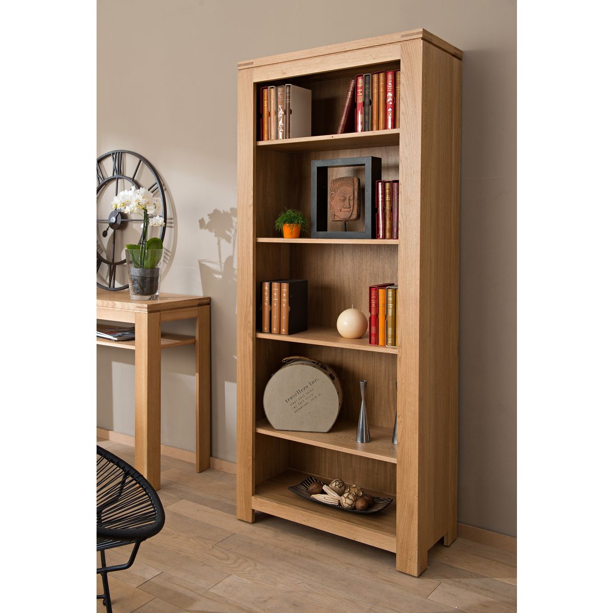 Bibliothèque BOSTON chêne clair
