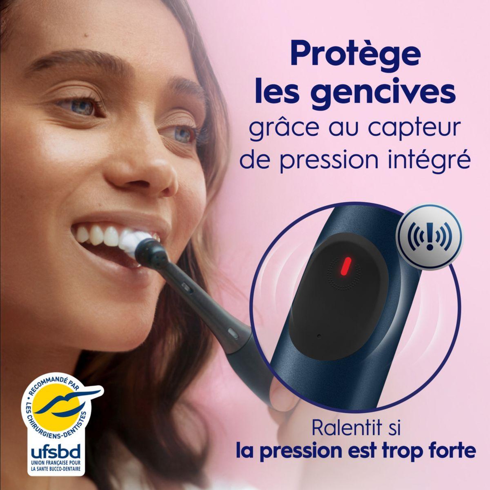 Voir la diapositive 3 : ORAL B Brosse à dents électrique io2 marine blue deep clean + travel case