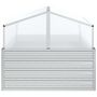 Voir la diapositive 5 : VIDAXL Lit sureleve de jardin avec serre 100x100x85 cm Argente