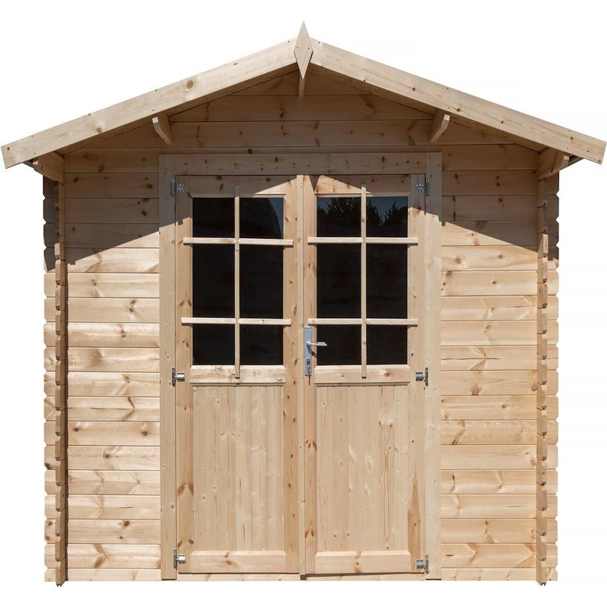 Habitat et Jardin Abri de jardin bois 9.4 m²  Lys  - 320 x 298 x 225 cm - 28 mm