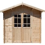 Habitat et Jardin Abri de jardin bois 9.4 m²  Lys  - 320 x 298 x 225 cm - 28 mm