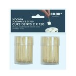 Paris Prix Lot de 2 Pots à Cure-Dents  Bambou  7cm Naturel