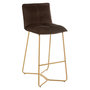 Voir la diapositive 1 : Paris Prix Chaise de Bar Design  Pierre  85cm Marron Foncé