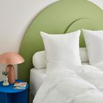 DUNLOPILLO Oreiller mozaic - Ferme. Coloris disponibles : Blanc