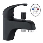 CENTRALE BRICO Mitigeur monotrou de baignoire noir, EDOUARD ROUSSEAU Fira