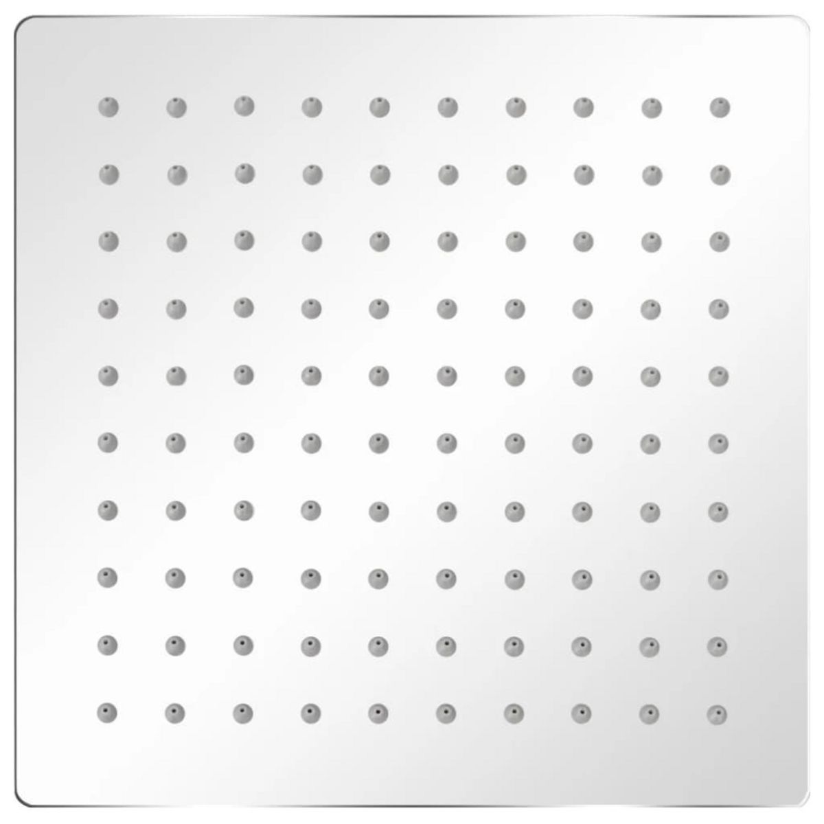 VIDAXL Pomme de douche plongeante 2 pcs Acier inoxydable 20x20 cm