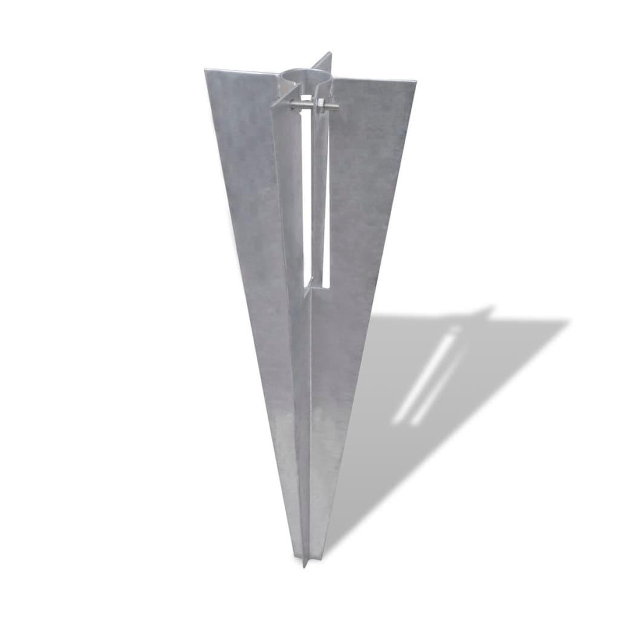 Voir la diapositive 3 : VIDAXL Piquets de poteau de cloture 2 pcs acier
