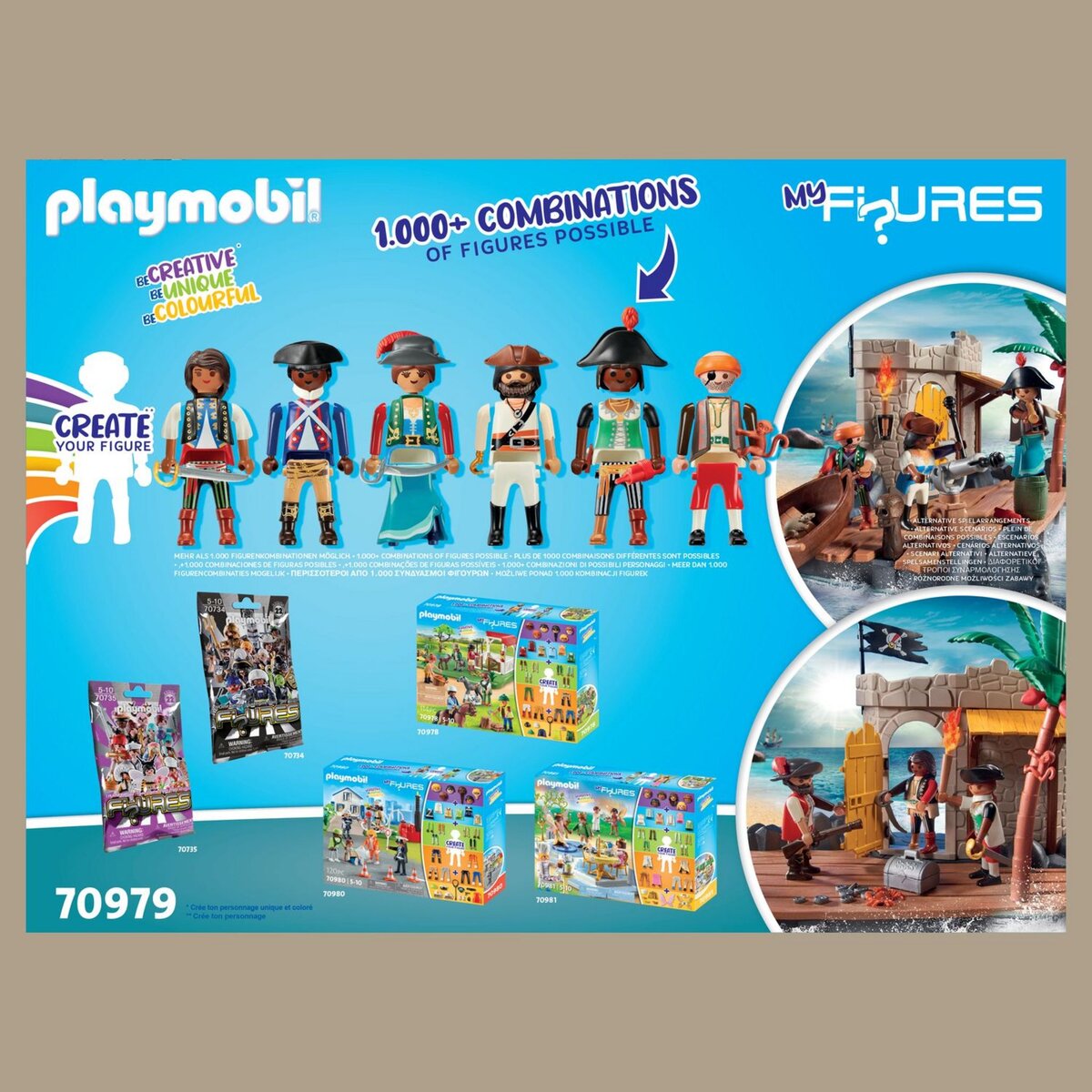 PLAYMOBIL 70979 - My figures Îlot des pirates 