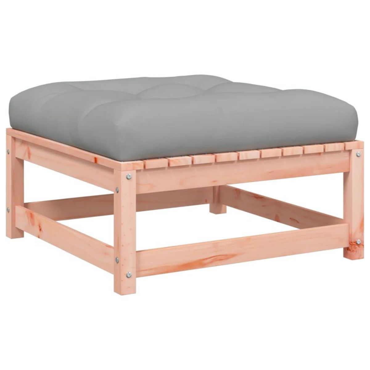 VIDAXL Repose-pied de jardin avec coussin bois massif douglas