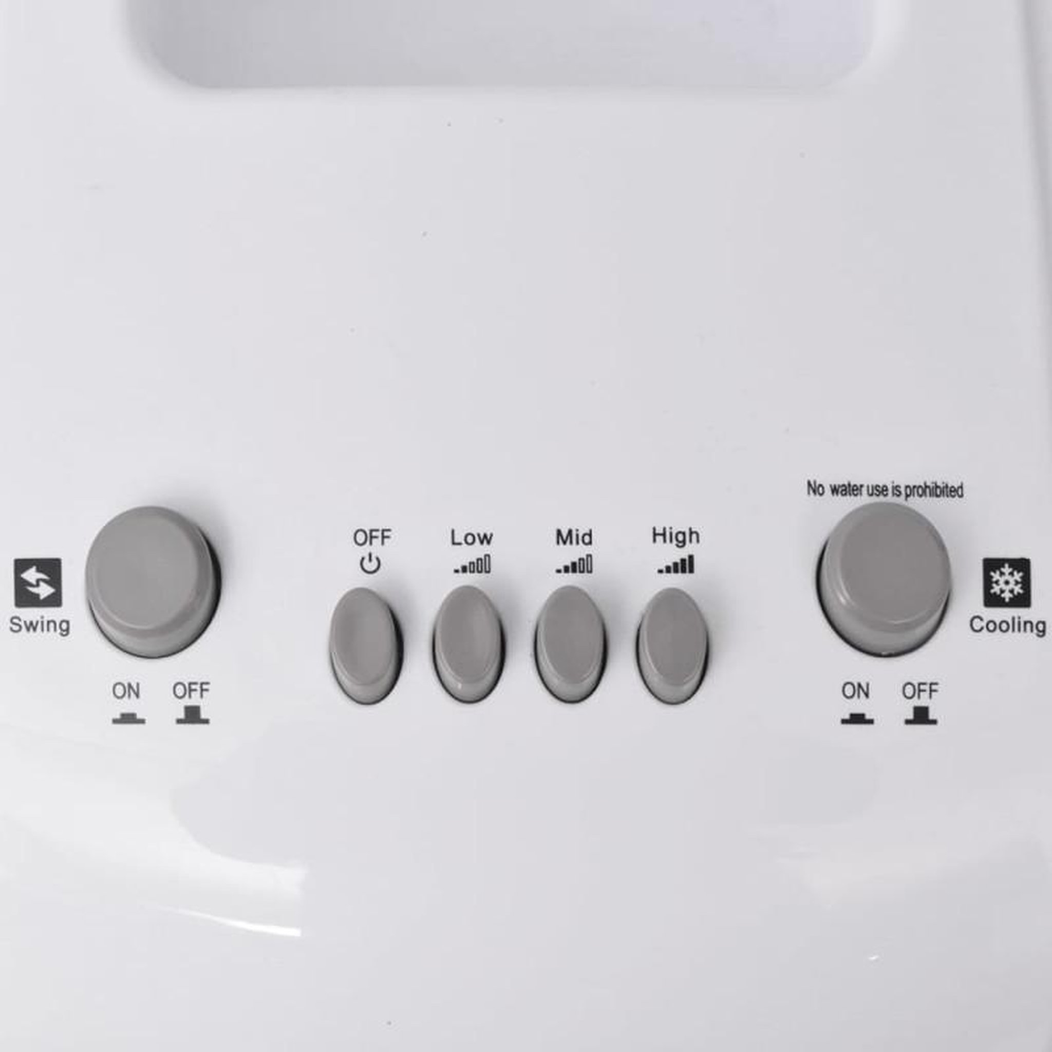Voir la diapositive 5 : VIDAXL Refroidisseur d air portable 80 W 4 L 25x26x56 cm