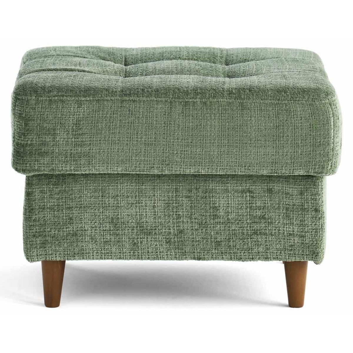 LISA DESIGN Anna - pouf en velours texturé - pieds en bois