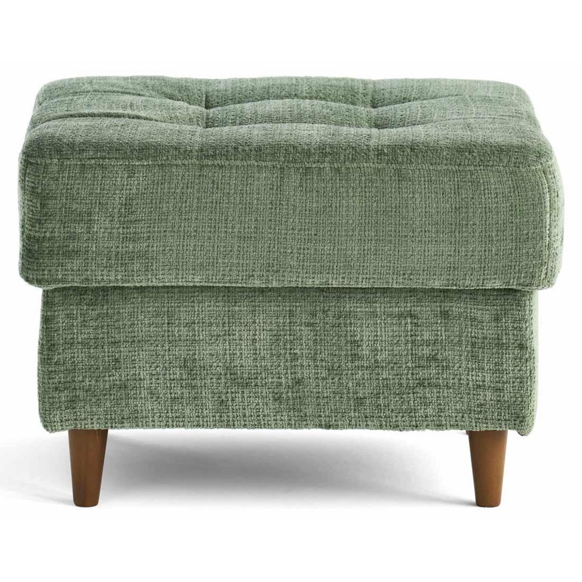 LISA DESIGN Anna - pouf en velours texturé - pieds en bois