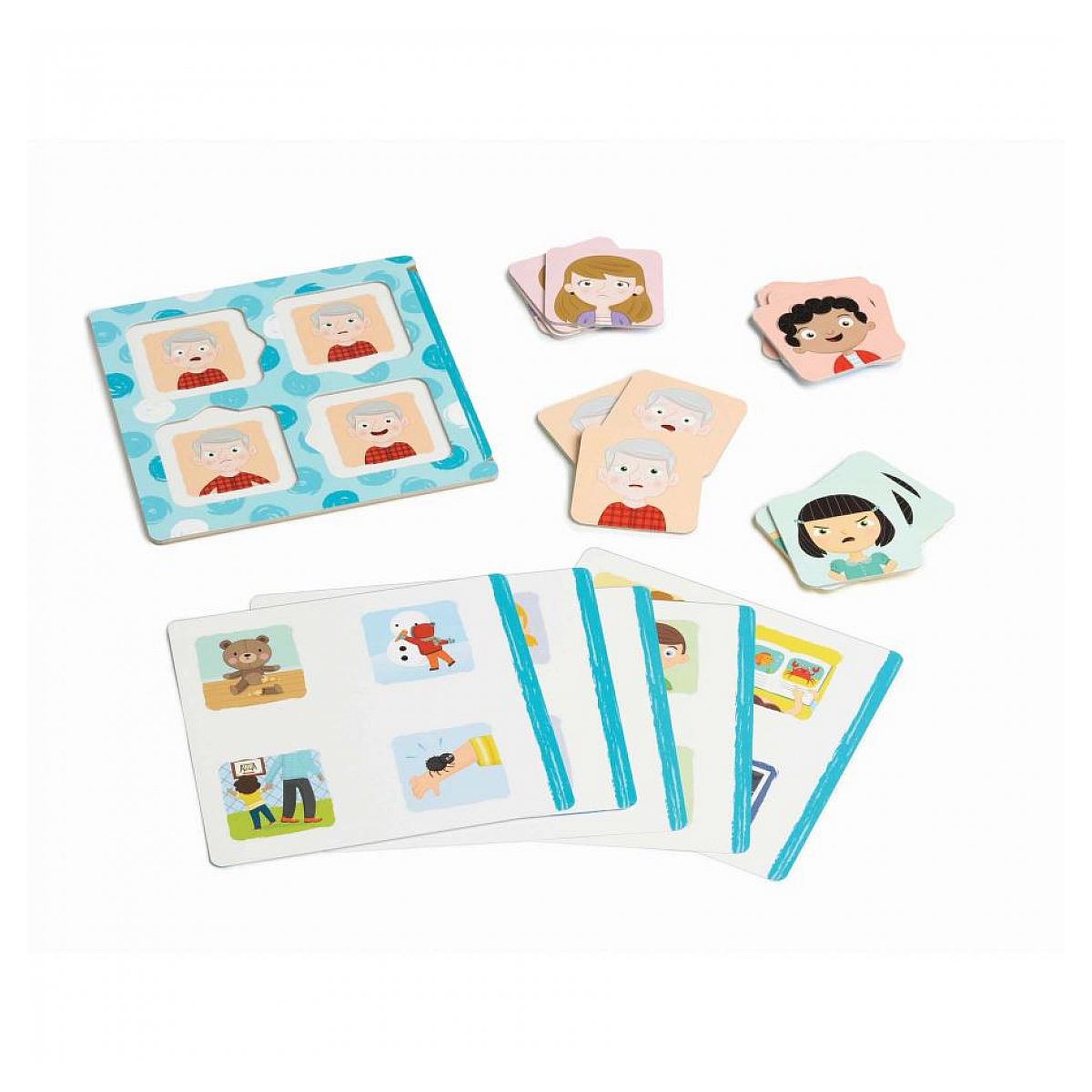 Voir la diapositive 3 : Blackrock Editions jeu montessori Loto des émotions