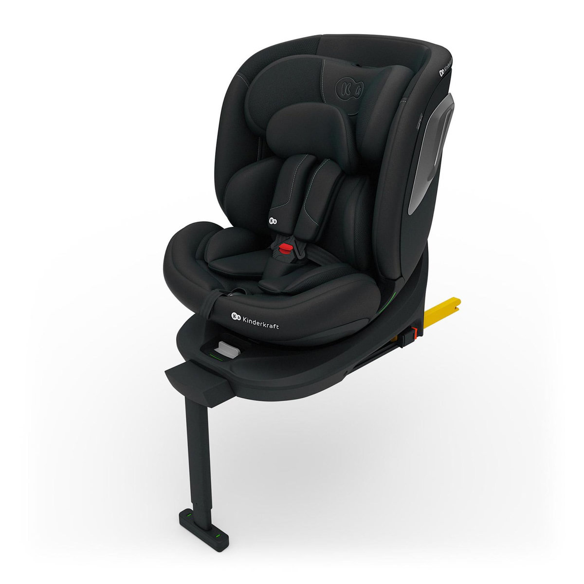 KINDERKRAFT Kinderkraft I-360 2 PLUS, siège auto 4 en 1, 40-150 cm, installation ISOFIX facile, 5 positions d'assise, de 0 à 36 kg, EASY SPIN 360° pour un chargement et un déchargement faciles, Noir