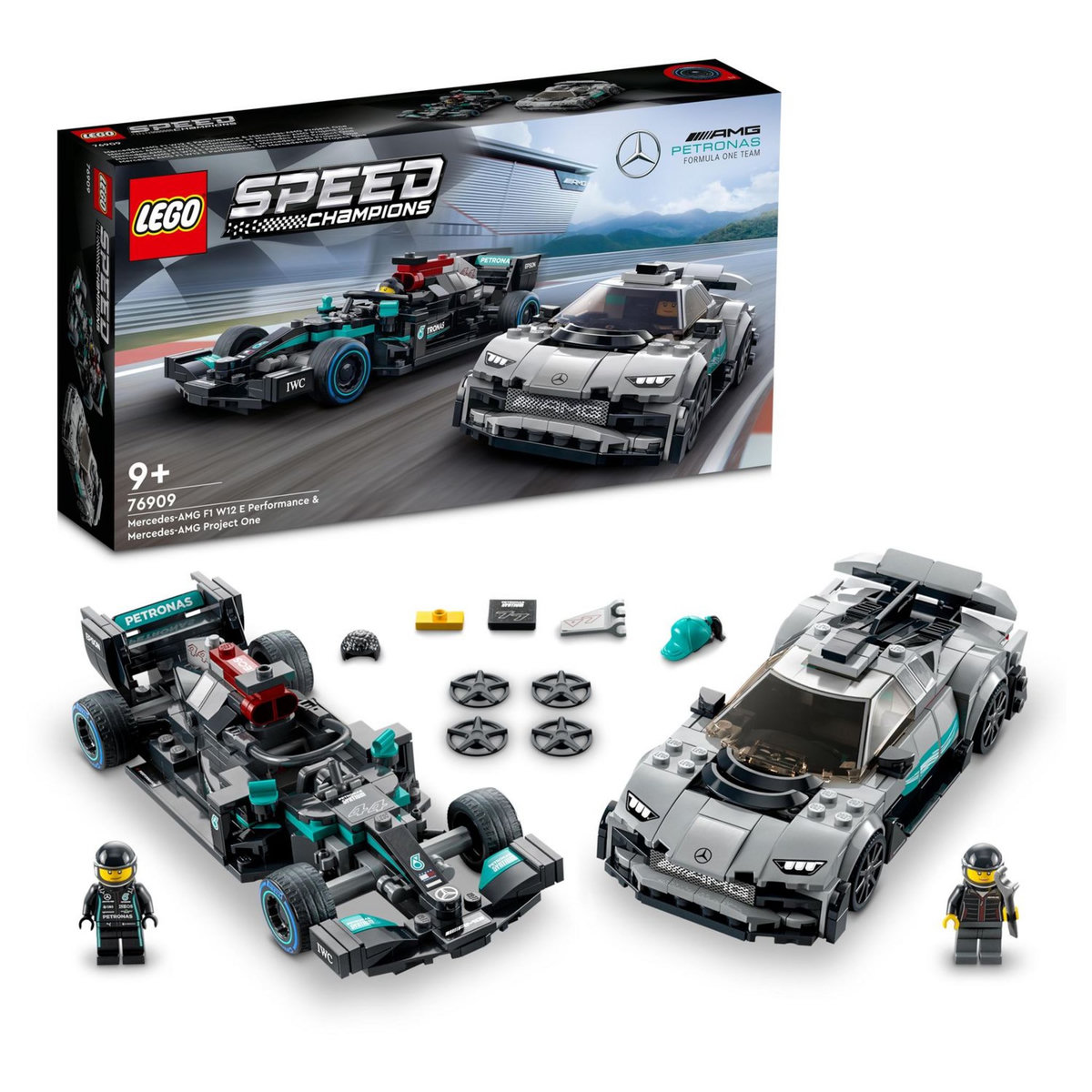LEGO Speed Champions 76909 Mercedes-AMG F1 W12 et Project One, Jouets Voitures de Sport