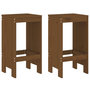 Voir la diapositive 3 : VIDAXL Ensemble de bar de jardin 3 pcs marron miel bois pin massif