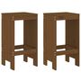 Voir la diapositive 3 : VIDAXL Ensemble de bar de jardin 3 pcs marron miel bois pin massif
