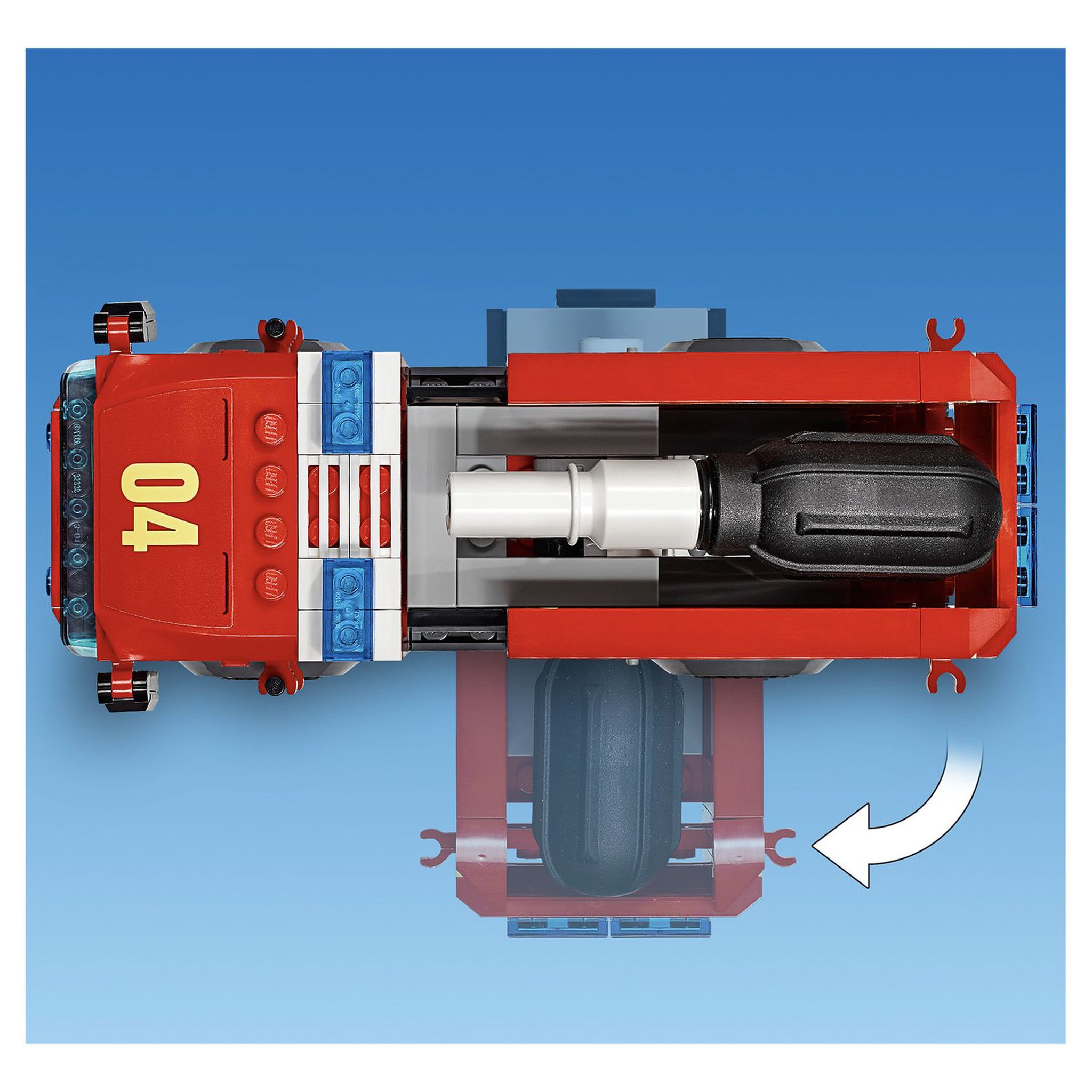 Voir la diapositive 9 : LEGO City 60214 - L'intervention des pompiers au restaurant de burgers