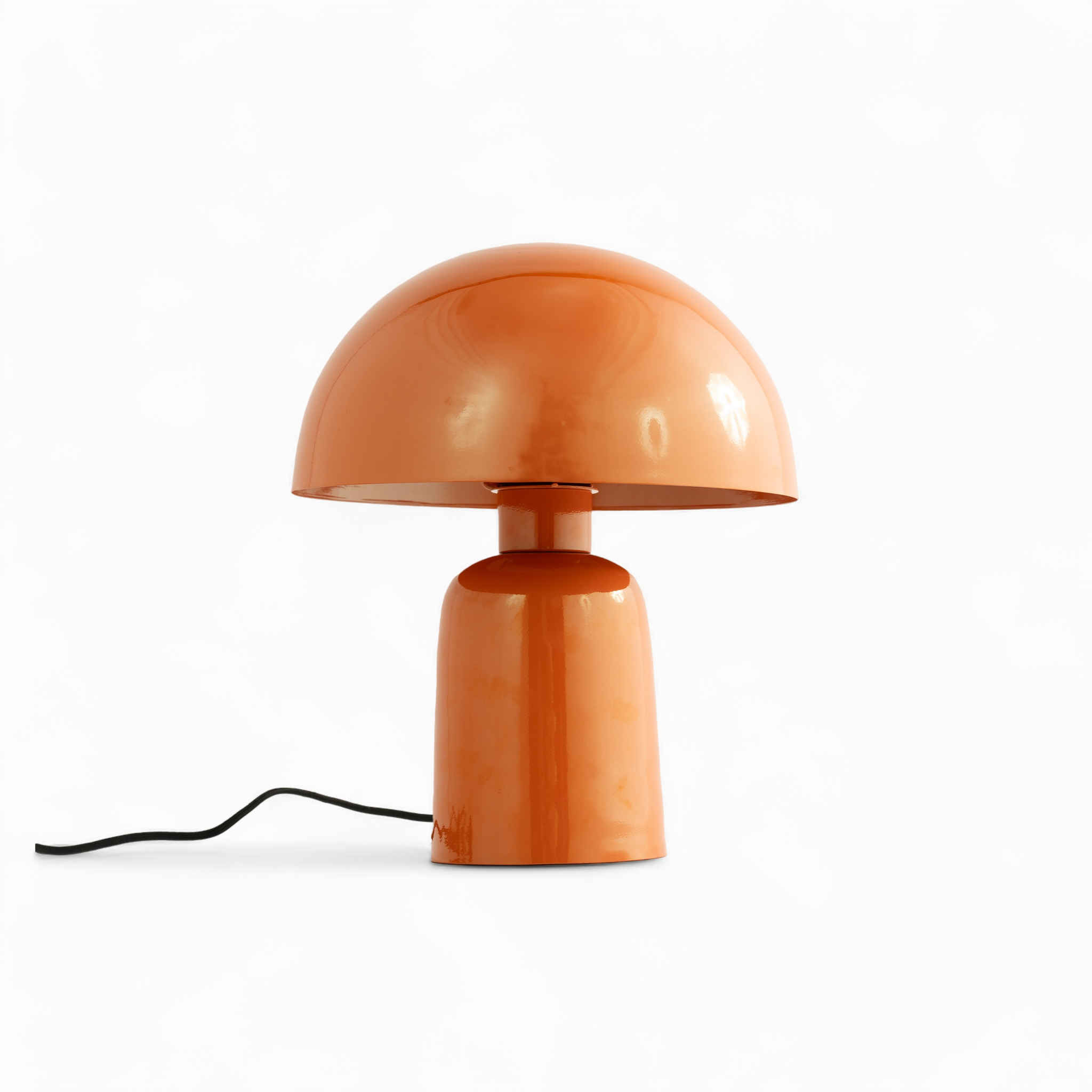 MAISON PAVANE Lampe champignon en métal orange-Clara