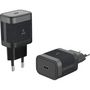 Voir la diapositive 3 : ADEQWAT Chargeur 30W PowerDelivery USB-C Noir